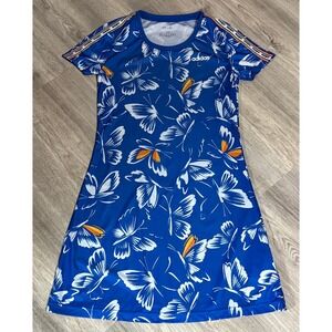 Adidas‎ x FARM Rio Butterfly Print Athletic Dress Blue/White EI4825 Womens XS